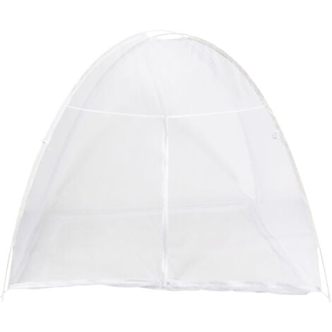 Moustiquaire lit & jardin dôme pop up fermeture zippée 150 x 200 cm