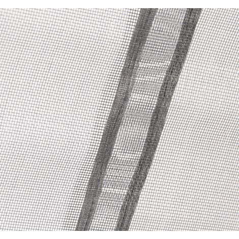 Moustiquaire rideau porte Passages Intensifs - L 130 x H 230 cm Gris
