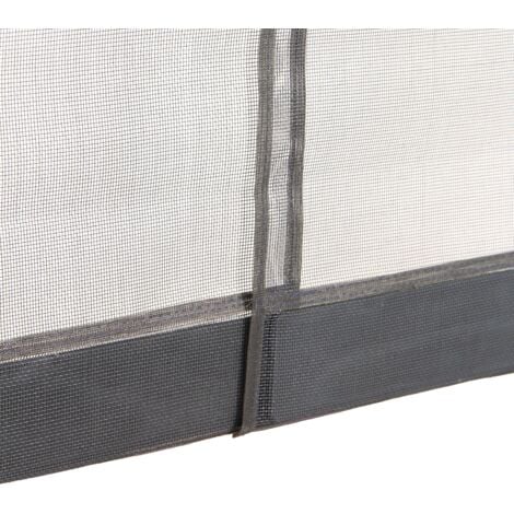 Moustiquaire rideau porte Passages Intensifs - L 100 x H 230 cm Noir