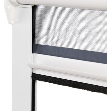 Store Moustiquaire Recoupable PVC Blanc - L 80 x H 130 cm - unitaire