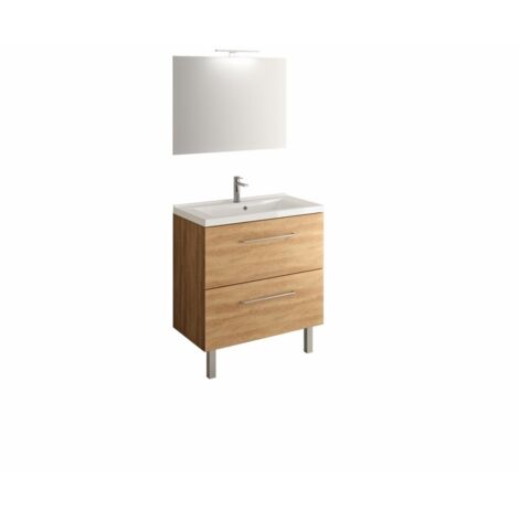 CAREA - Concept plan vasque + meuble tiroirs LUNEA 80 cm