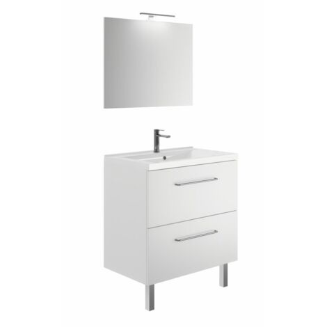 CAREA - Concept plan vasque + meuble tiroirs LUNEA 80 cm