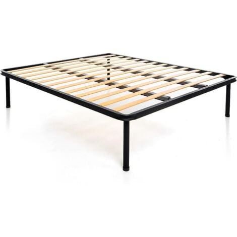 DolciSogni - Rete Ortopedica in Acciaio a Doghe con Doppio Rinforzo per Letto Matrimoniale 160x190 cm, Altezza 35 cm, Alta Resistenza, Massima Stabilità - 100% Made in Italy