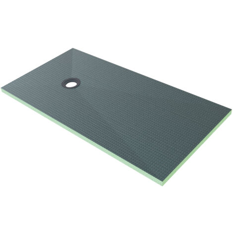 Piatto Doccia Pronto da Piastrellare in Estruso Rigida Polistirene Tagliabile Dimensione 80x160X4 cm Sifone Piletta incluso