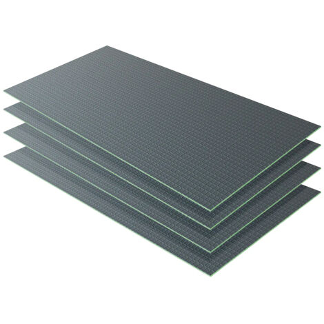 Pannello di Costruzione da Piastrellare in Estruso Polistrirene Rigido per l’Isolamento della Casa e del Bagno Dimensione 1250x600X12 mm (4 pezzi / set)