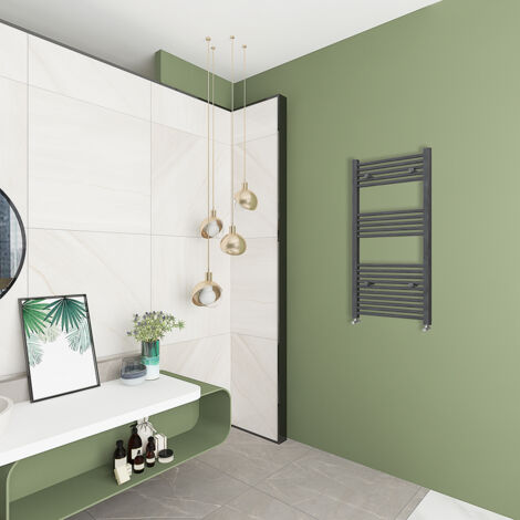 Scaldasalviette Termoarredo OCEAN ITALY 1200x600mm - Acciaio Al Carbonio, Riscaldamento Ad Acqua, Colore Antracite
