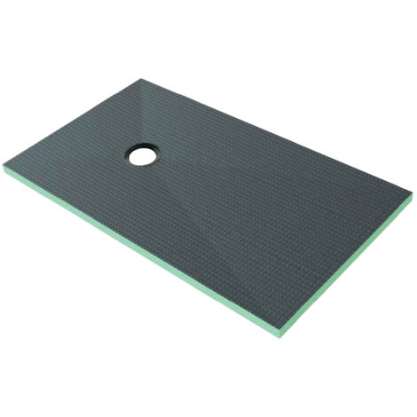 Piatto Doccia da Piastrellare Tagliabile in Estruso Rigida Polistirene Isolamento per Bagno Dimensione 90x150X4 cm Sifone Piletta e Tubo inclusi