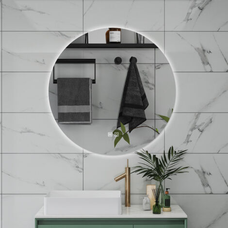 ChillCruiser Specchio Da Bagno Rotondo A LED 600 Mm | Luce Integrata, Design Moderno Per Parete, Illuminazione Per Toeletta - 5