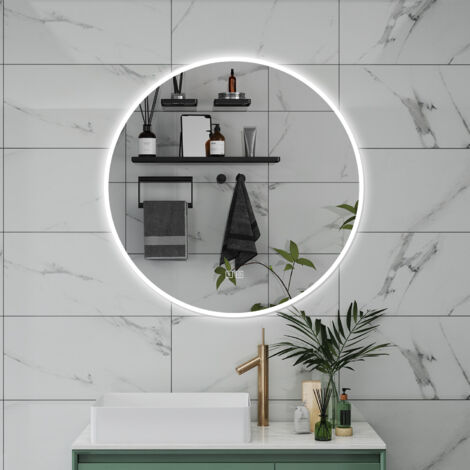 AICA SPECCHIO DA BAGNO CON LED, 80X60CM, DISAPPANNAMENTO, FUNZIONE MEMORIA, INFINITAMENTE