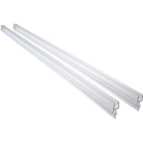 2 Pezzi Guarnizione Sottoporta (Modello-1) per box doccia lunga 90 cm per vetro da 8 mm Coda Morbida larga 23 mm Tagliabile