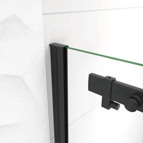 Porta Doccia Scorrevole Per Nicchia 120x195cm - Vetro Temperato 8mm Anticalcare, Alluminio Cromato - Foto 4
