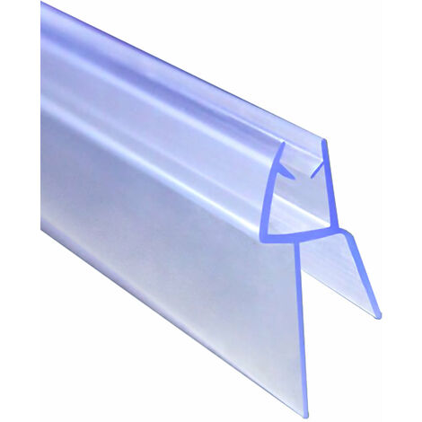 1 Pezzo Guarnizione Sottoporta (Modello-2) per box doccia lunga 90 cm per vetro da 5-6 mm Coda Morbida larga 12 mm Tagliabile