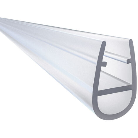 1 Pezzo Guarnizione Sottoporta (Modello-4) per box doccia lunga 90 cm per vetro da 5-6 mm Coda Morbida larga 12 mm Tagliabile