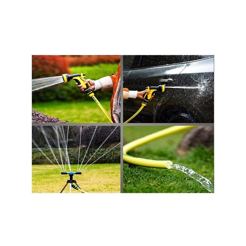 TUBO ACQUA IRRIGAZIONE PVC RETINATO GIARDINO PROFESSIONALE Ø 5/8 10MT