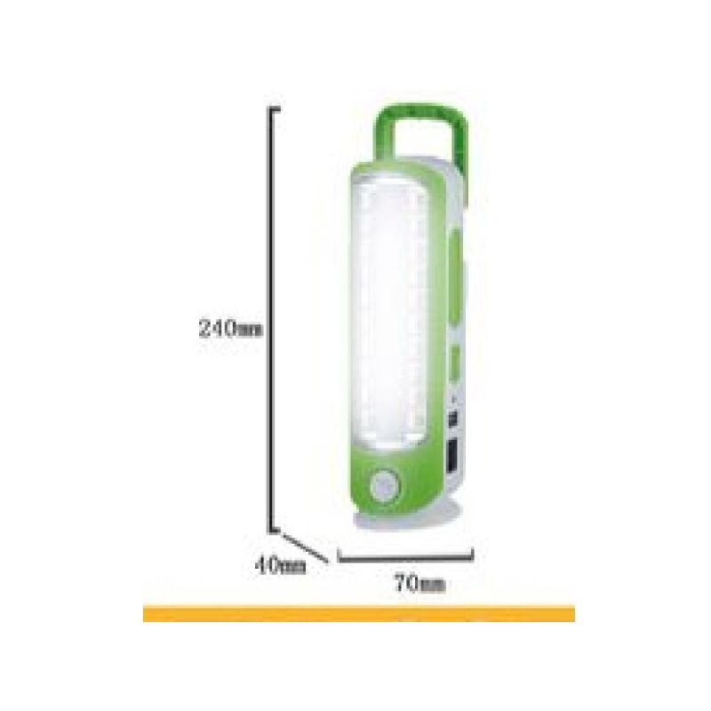 Trade Shop - Lampada Luce Di Emergenza Led Portatile Ricaricabile Usb  1300mah Led 24w Tx-8078