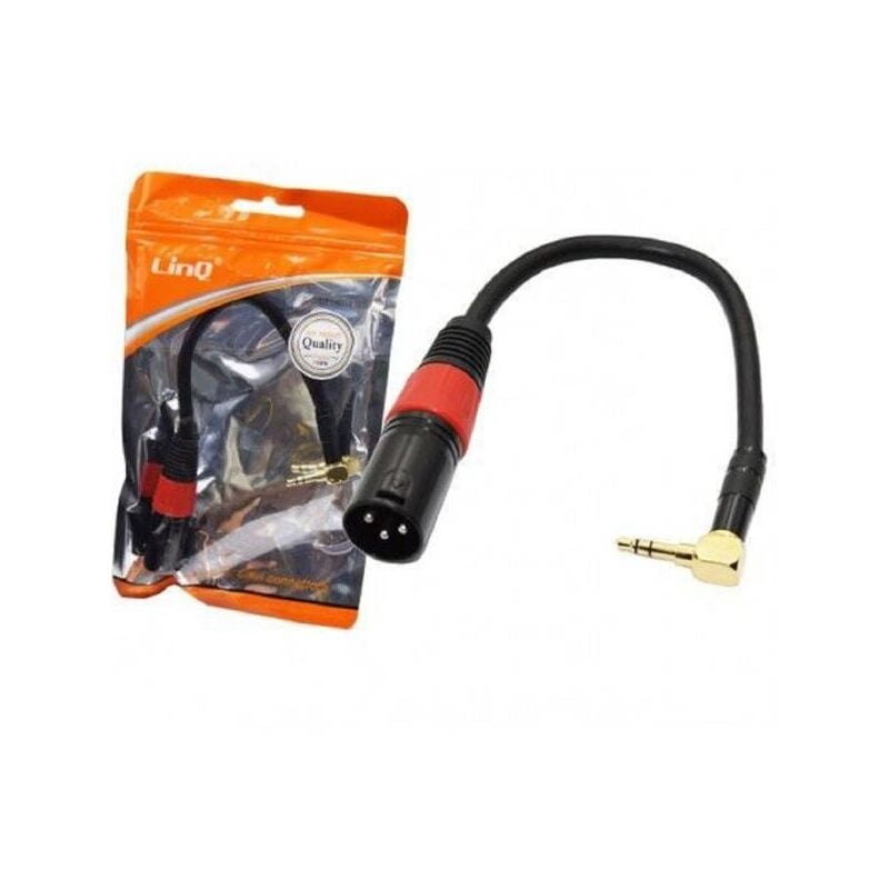 Trade Shop - Cavo Adattatore Audio Da Xlr Maschio A Jack Da 3,5 Mm Maschio  Angolato