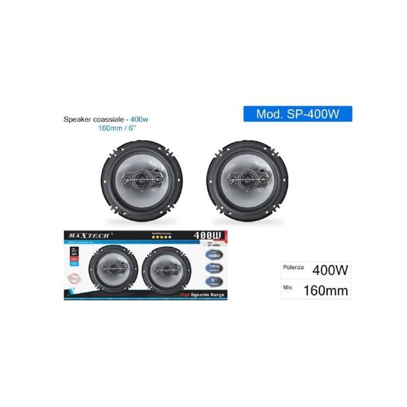 Casse Per Auto 300w 2 Vie 4x6 Coppia Altoparlanti Coassiali Stereo