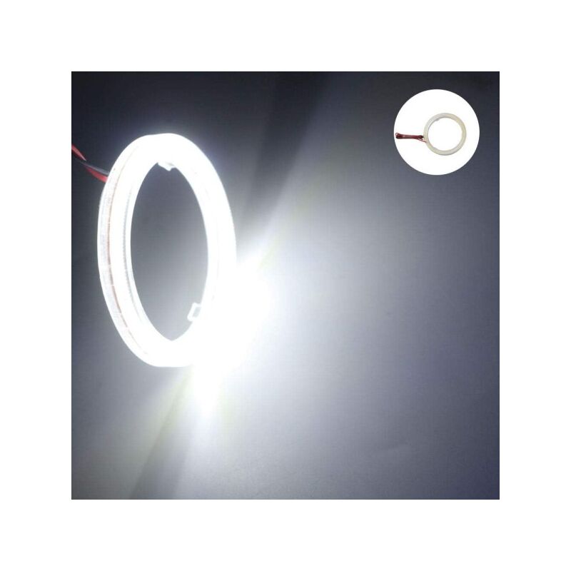 LUCI LED AUTO A CERCHIO 90MM OCCHIO D'ANGELO 12V ANGEL EYE 2PZ EYE-02