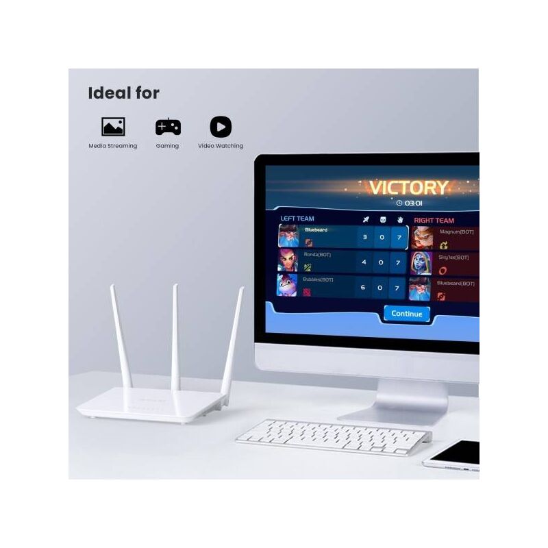 Trade Shop - Router Wireless N300 Access Point Wi-fi 802.11 2.4g Ethernet  Lan Antenna Esterno