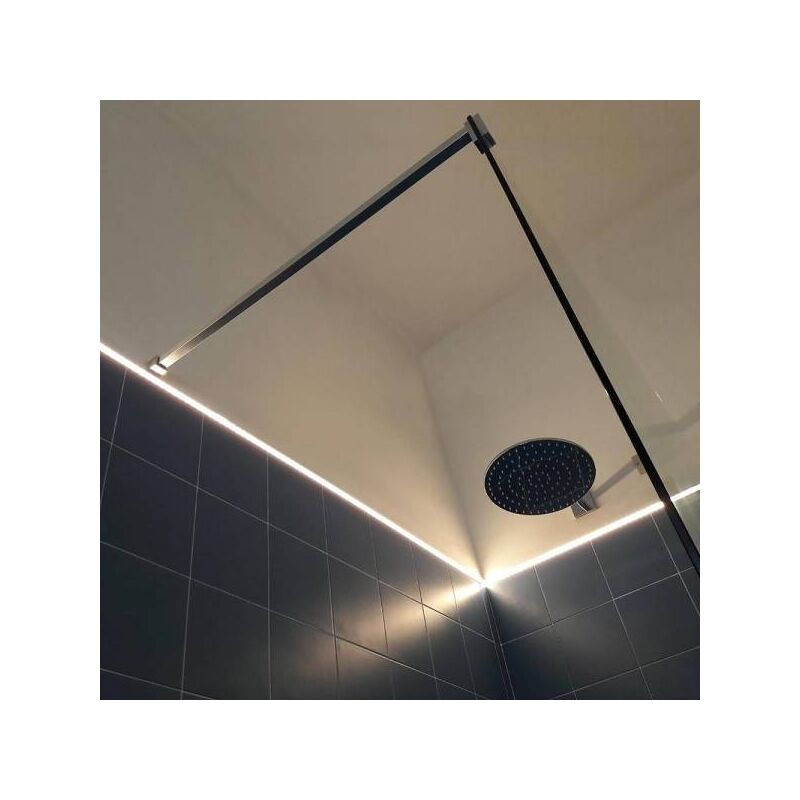 Striscia LED tenuta stagna IP68 Linear COB flessibile Neon Flex dimmerabile  24V luce per box doccia sauna bagno turco bordo vasca 6000K