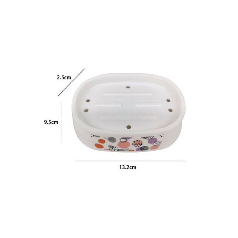 Porta saponetta sapone rettangolare bianco plastica 12x11x6 cm bagno  Eliplast