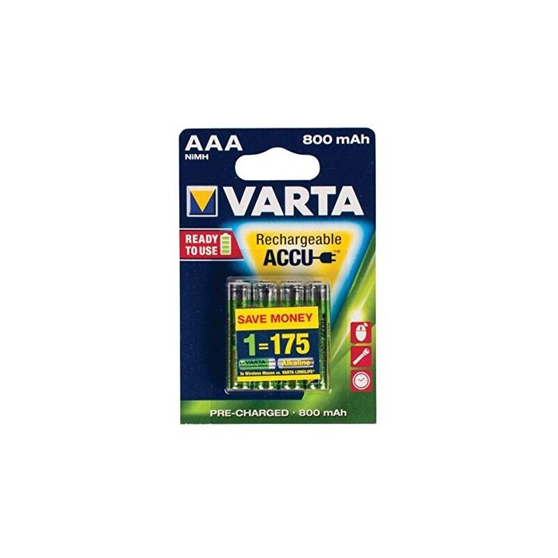 4 PILE VARTA MINI STILO BATTERIE MINISTILO AAA ALKALINE