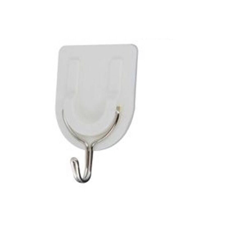 Trade Shop - Set 3 Pezzi Gancio Attaccapanni Adesivo Parete Legno Porte  Fashion Hook 59669