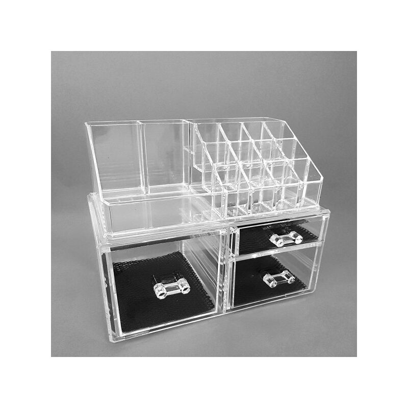 Trade Shop - Organizzatore Porta Cosmetici Make Up 10256 Espositore  Organizer 16 Comparti