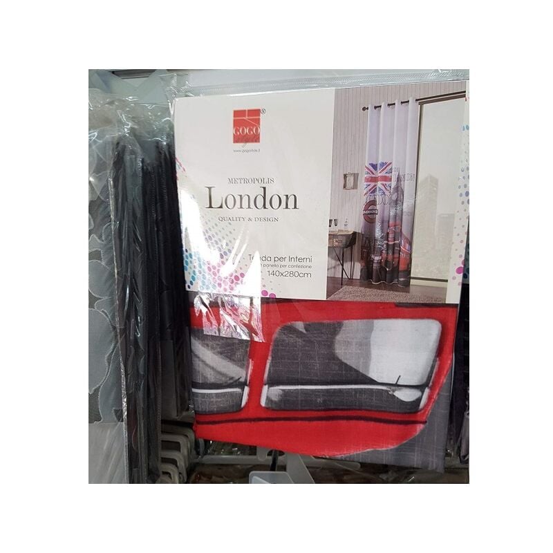 Trade Shop - Tenda London Londra British Uk Pannello Anelli Arredo Porta  Finestra Bastone