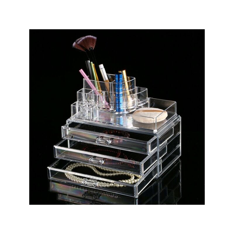 Trade Shop - Organizzatore Portatrucco Cosmetici Box Trucco Porta Trucchi  Rossetti Make Up