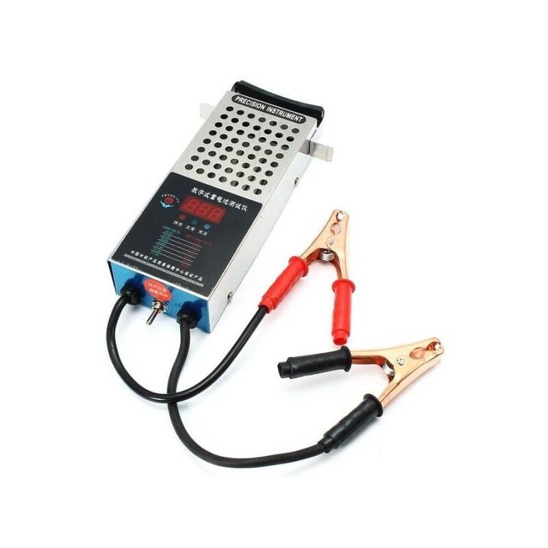 Trade Shop - Tester Portatile Per Controllo Batteria Auto Moto Da 125 Amp A  6v E 12v Con Cavi