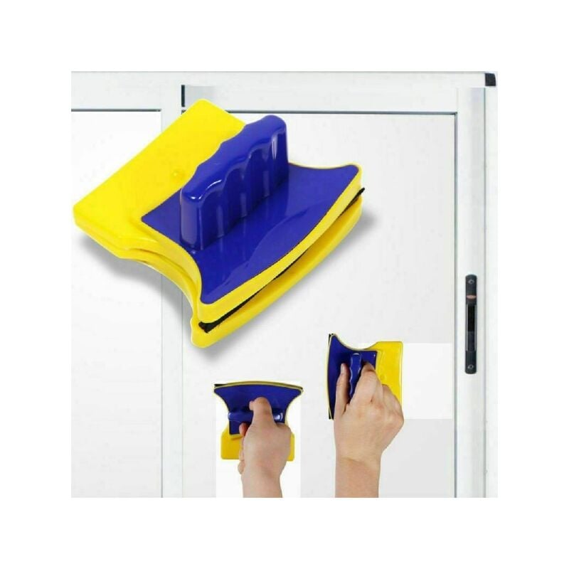 Spazzola per lavavetri magnetica su un lato per lavare le finestre pulizia  dei vetri lavaggio domestico tergicristallo magnete detergente per vetri  nuovo - AliExpress