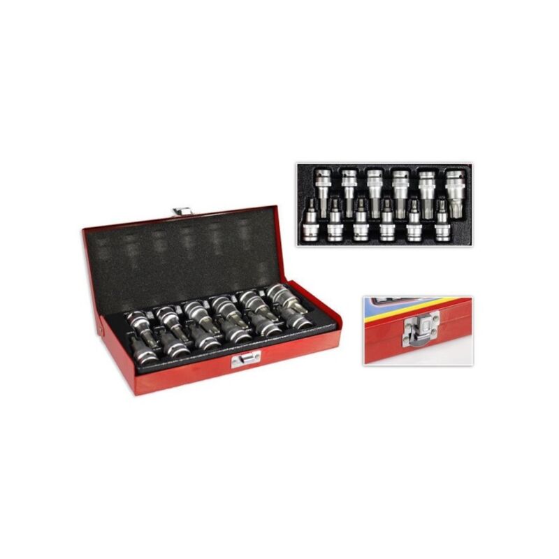 Trade Shop - Set Inserti A Bussola Torx 13 Pz Punte Per Trapano Avvitatore  Misure Fino A