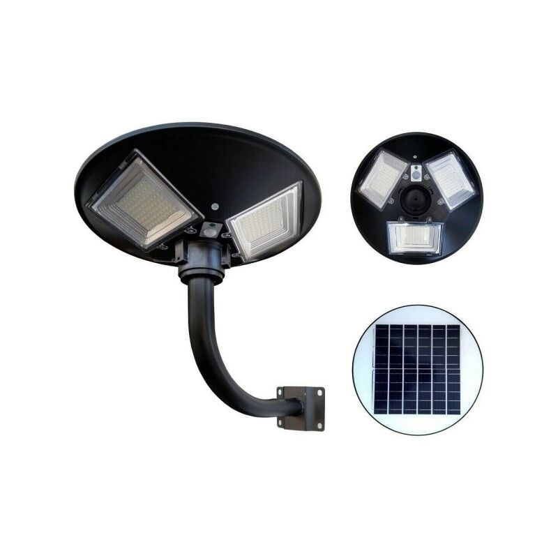 FARO LED SOLARE LAMPIONE CON SENSORE DI MOVIMENTO 250 WATT + PALO