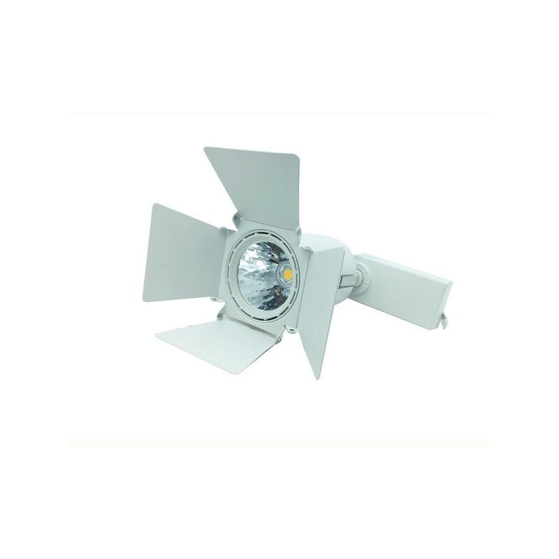 Trade Shop - Faro Faretto Cob Led Binario Snodabile Luce Fredda Calda  Naturale Soffitto 30w -bianco Freddo 