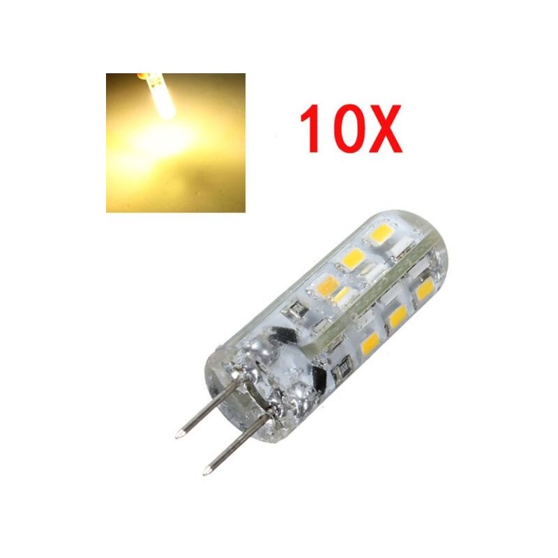 Trade Shop - Lampadine A Led Lampade Attacco G4 Smd 3014 Dc 12v Super  Luminose Per Lampadari -bianco Caldo-1,5 Watt