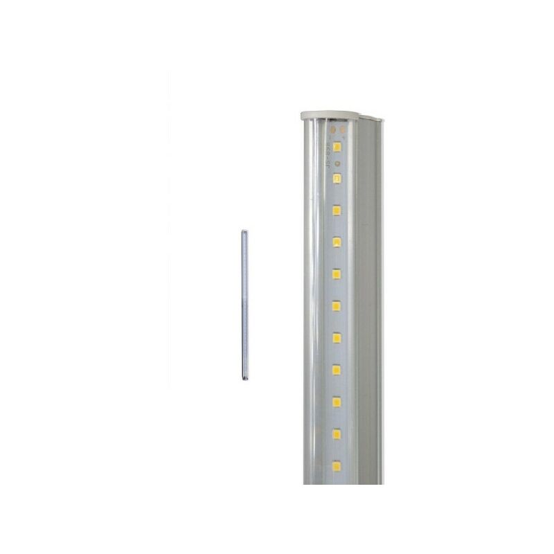 Trade Shop - Sottopensile Led Smd Trasparente Reglette Plafoniera 30 60 90  Cm 6500 3000 4000k -bianco