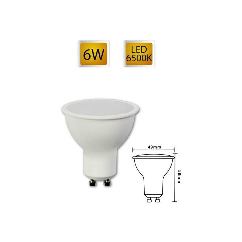 Trade Shop - Faretto Led Gu10 6 Watt Lampadina Gu10-04 Luce Fredda Calda  Naturale -bianco Freddo 