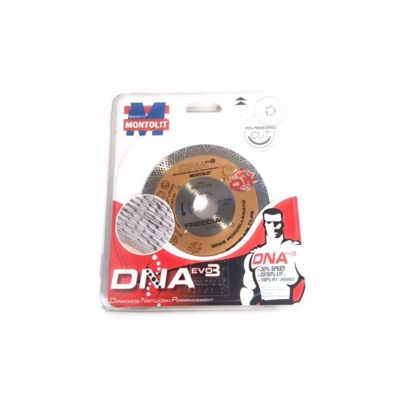 Trade Shop - Disco Diamantato Montolit Dna Evo3 Cgx115 Mm.115 Corona  Continua Freccia Oro 802