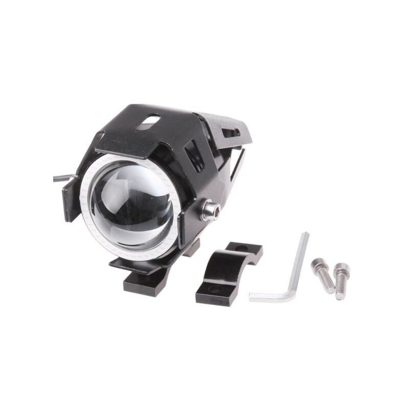 FARO ANTERIORE PER MOTO QUAD FARETTO CREE LED U7 CON BORDO CORNICE