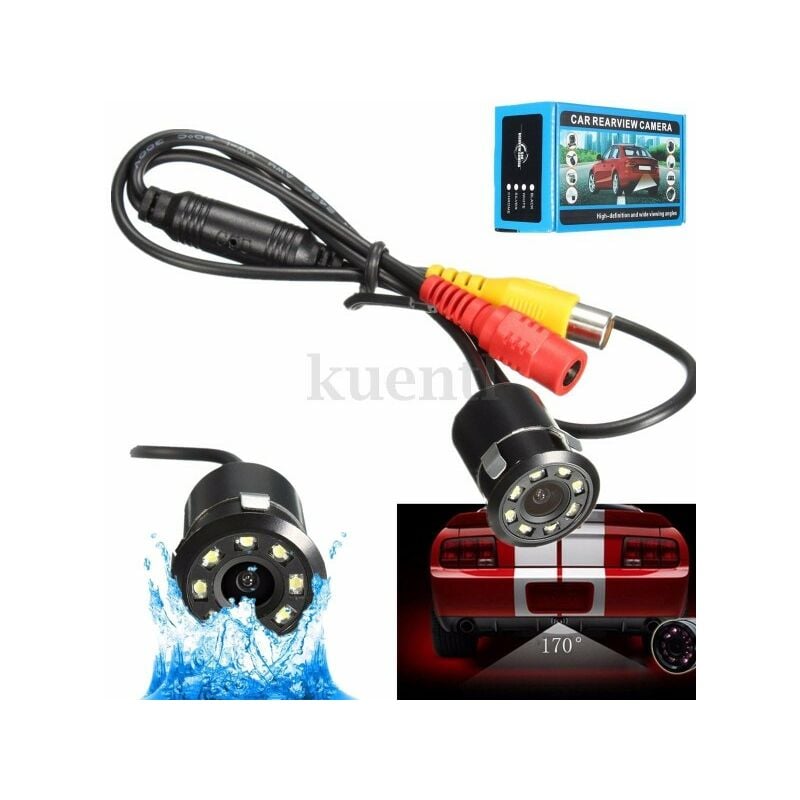 Trade Shop - Telecamera Retromarcia Retrocamera Auto Camper Suv 9 Led Con  Filo Colori Lm-728t