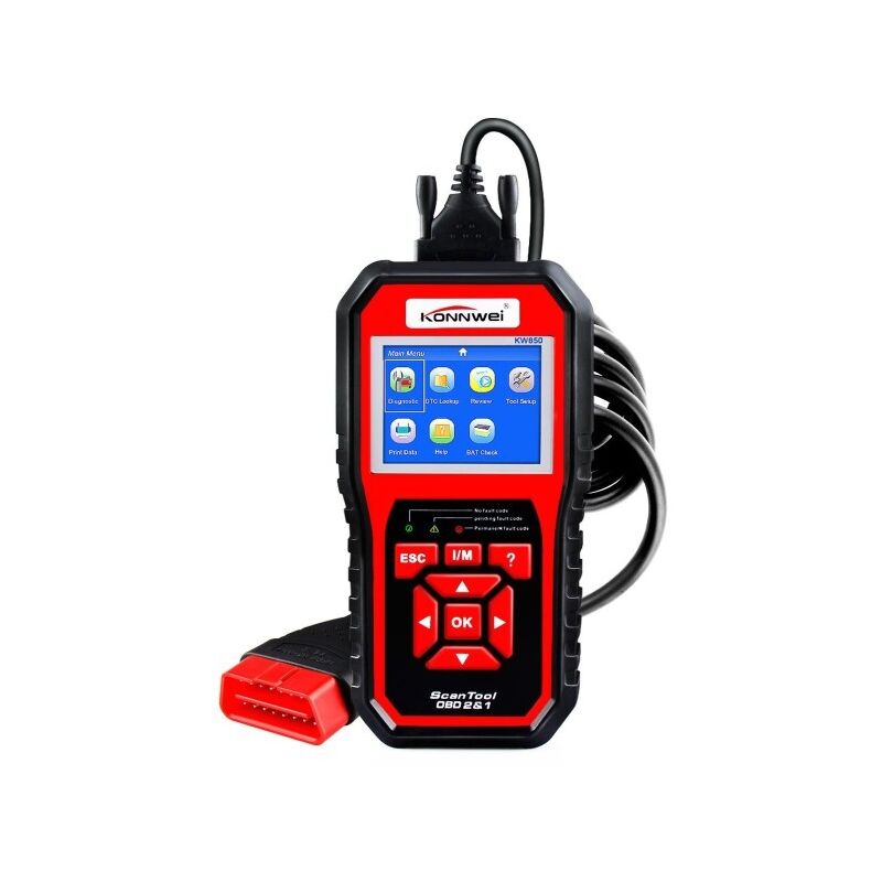 Trade Shop - Tester Obdii/obd2 Eobd Lettore Codice Diagnostico Kw850 Diagnosi  Auto Odb Obd2