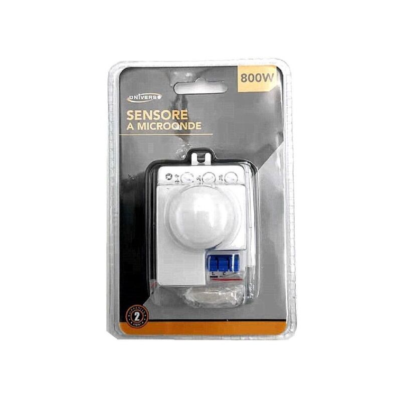 Trade Shop - Sensore Di Movimento A Microonde Yce2001b Per Lampade  Lampadine Led Max 800w Ip20