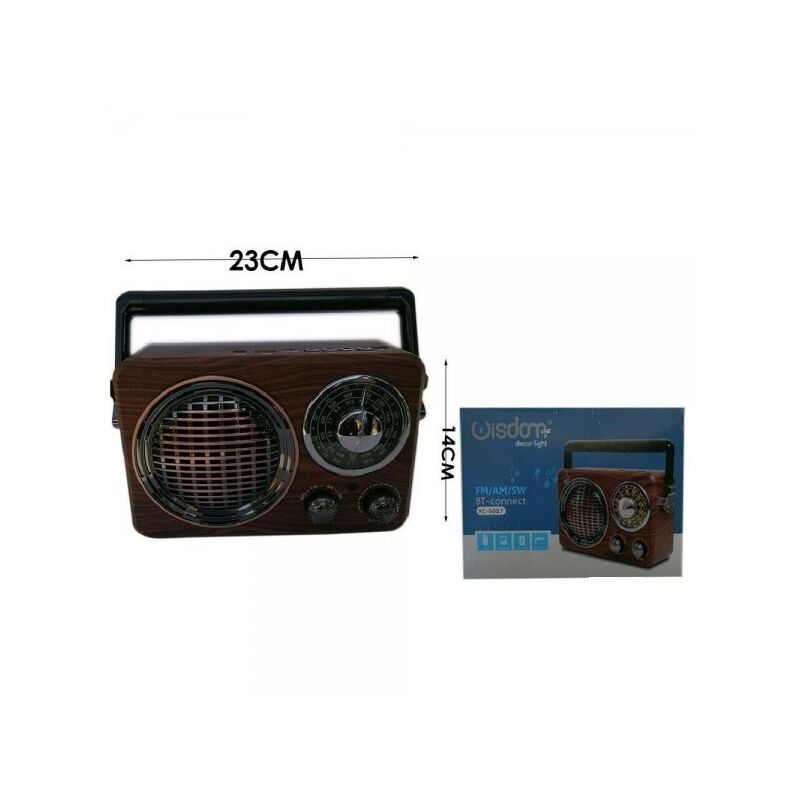 Auna Radio Portatile Bluetooth con Lettore CD, Radio Stereo Casa