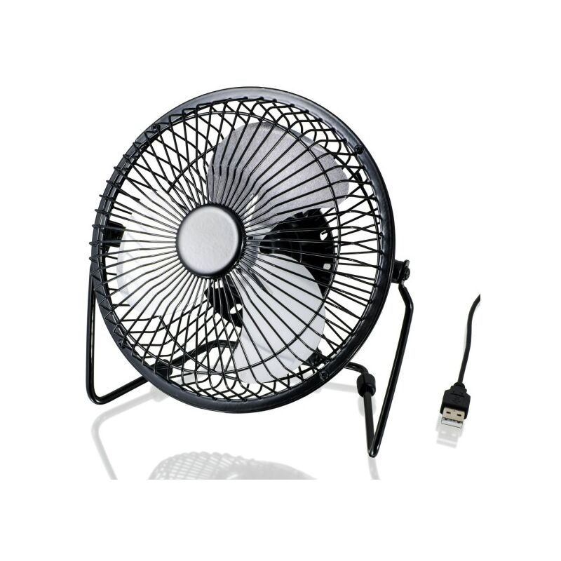 Trade Shop - Ventilatore A Pale Usb In Metallo Silenzioso Potente Da Tavolo  Scrivania Per Pc