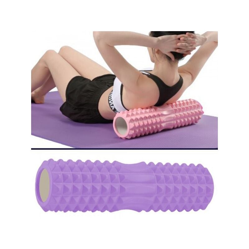 Trade Shop - Rullo Fitness Pilates Schiuma Tubo Esercizi Palestra Yoga  Massaggi Schiena 45x13