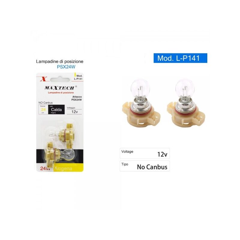 Trade Shop - Lampadina Posizione Auto Psx24w 12v 24w Luce Alogena