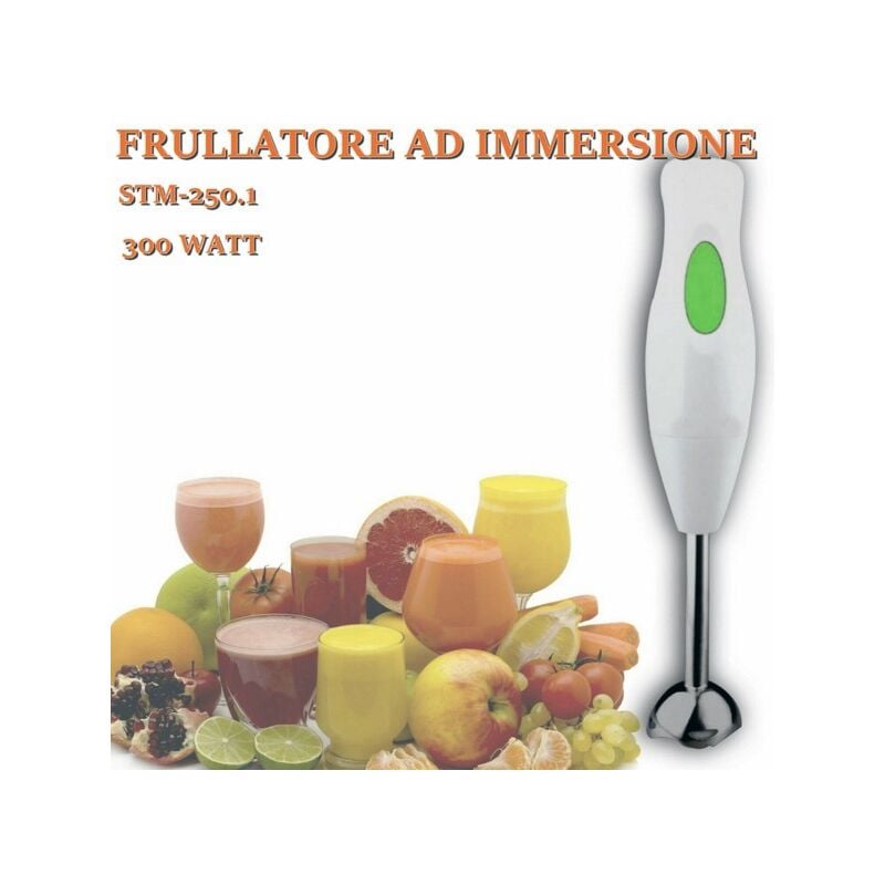 Zephir Minipimer 200W - Frullatore ad Immersione con Lame in Acciaio Inox