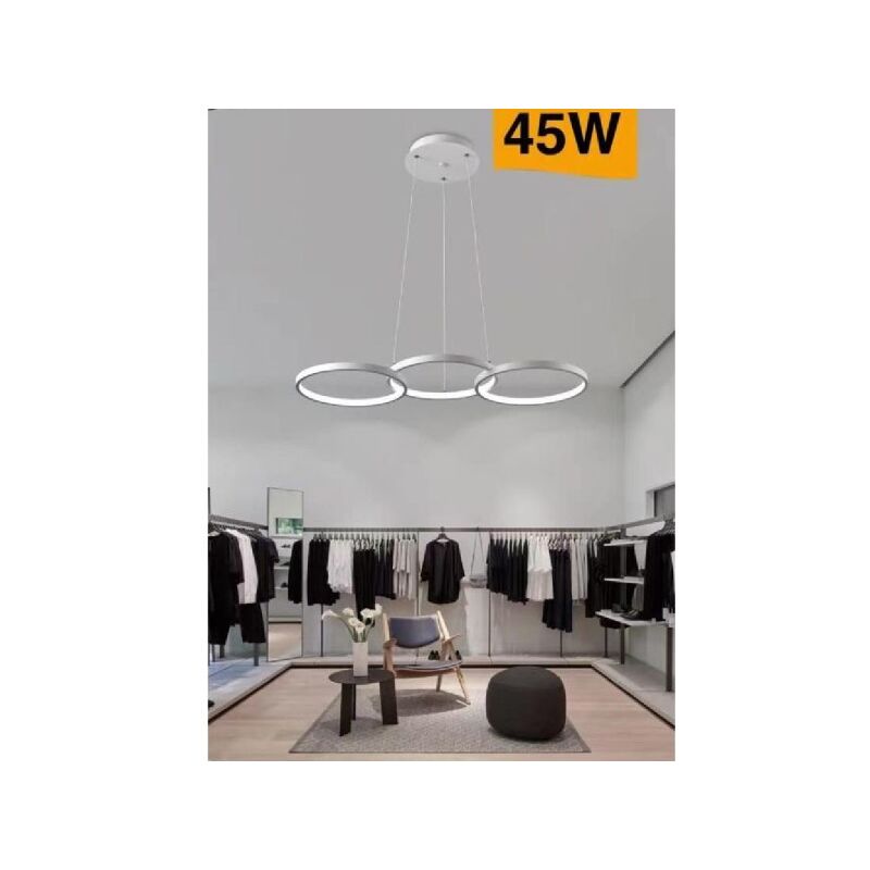 Trade Shop - Lampadario Led Moderno 55w A Sospensione A Raggi Luce Fredda  Calda Naturale A05-o 