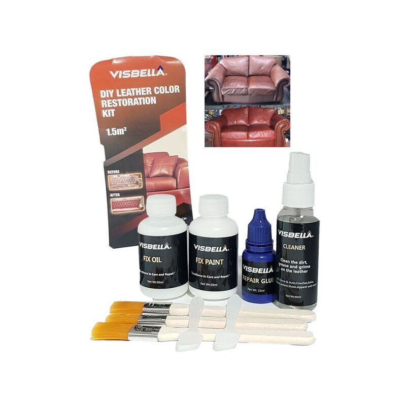 Trade Shop - Kit Riparazione Pelle Divani Sedili Auto Cambio Cuffie  Tappezzeria Diy 8419